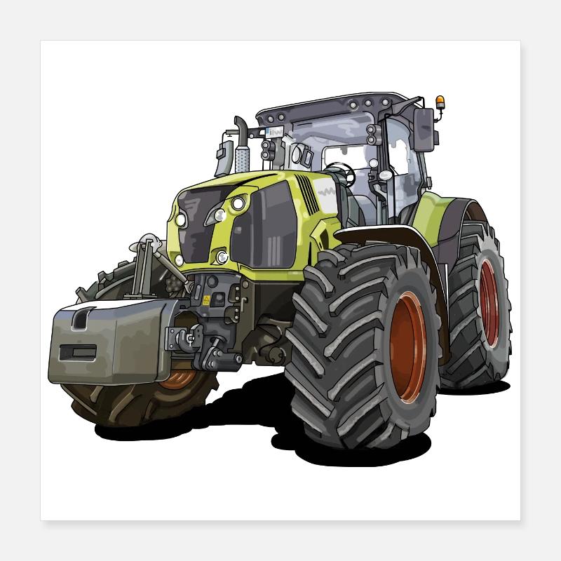 Tracteur Géant Poster 40 x 40 cm