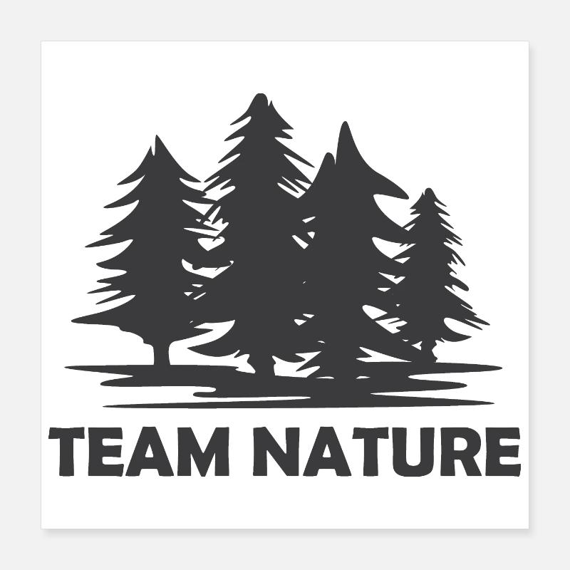 team nature forest icon illustration logo icon Poster 16" x 16" (40x40 cm)