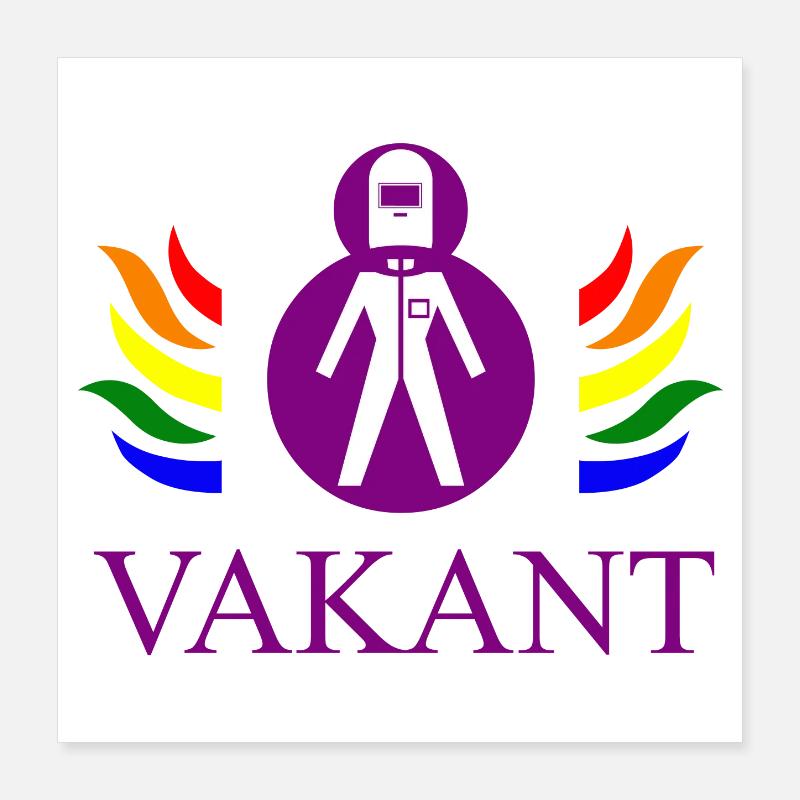 Vakant / Vacant Poster 40 x 40 cm