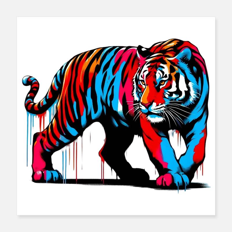 Tigre Poster 40 x 40 cm