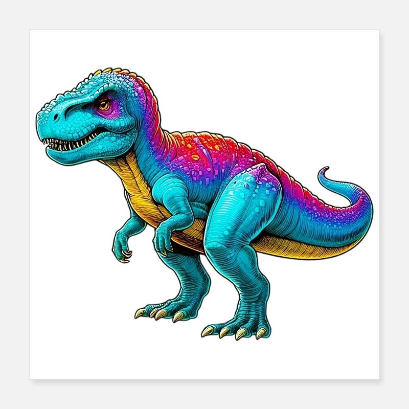 Dinosaurier Poster 40x40 cm
