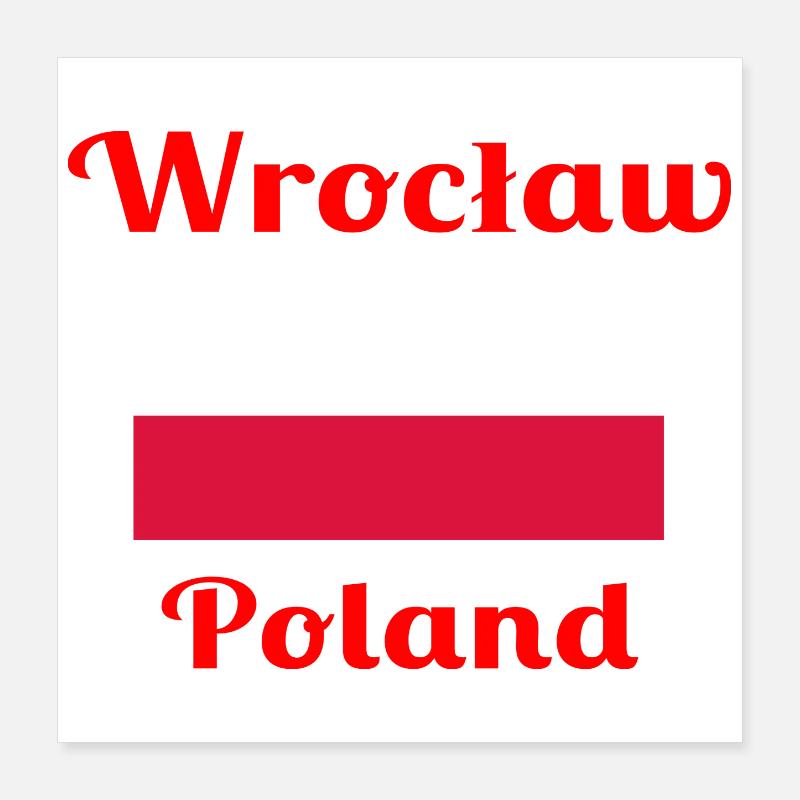 Wrocław, Pologne - Imprimés élégants Poster 40 x 40 cm