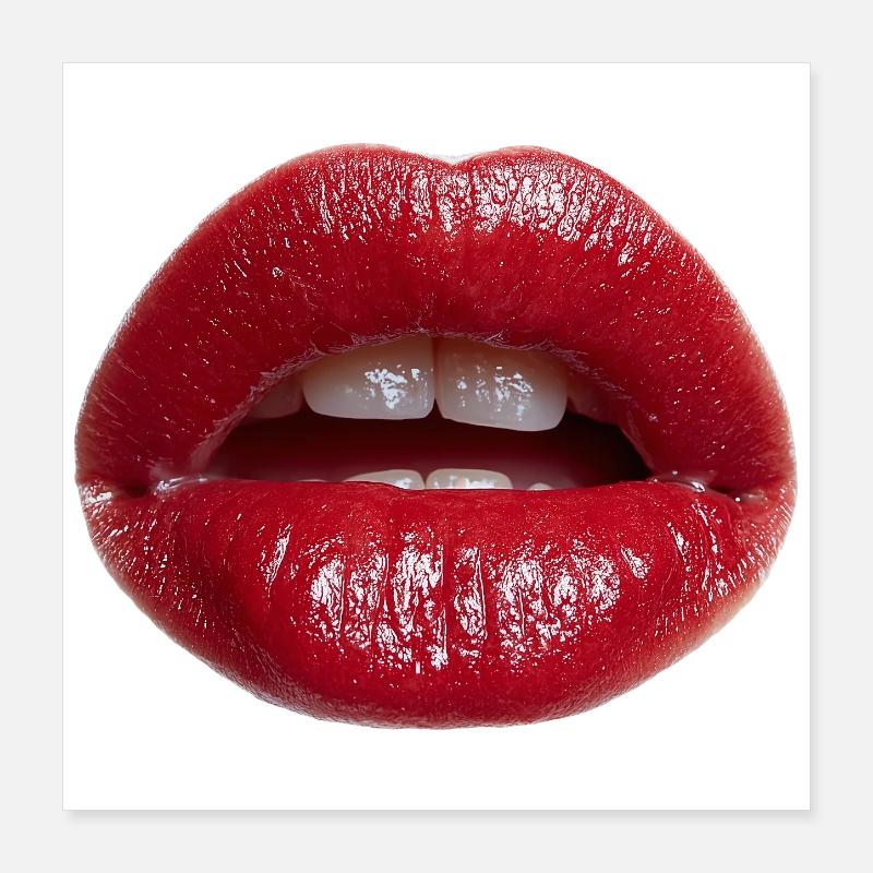 Lippen Poster 40x40 cm