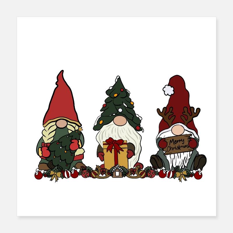 Wichtel Poster 40x40 cm