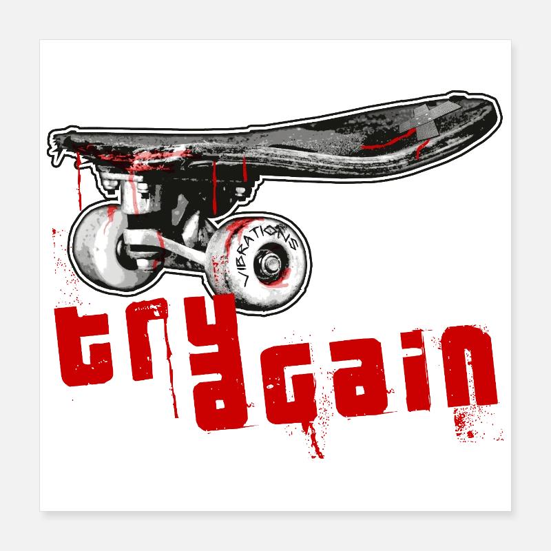 Skateboard Poster 16" x 16" (40x40 cm)