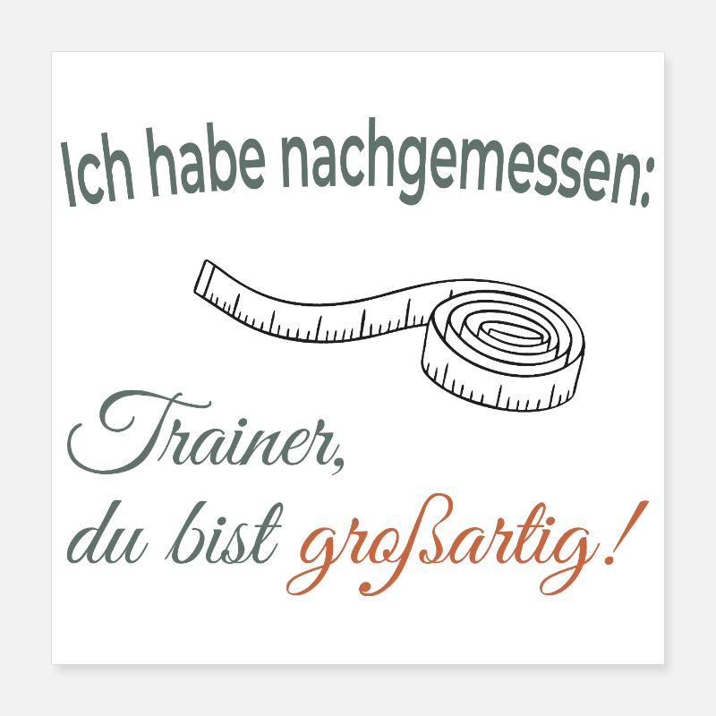 J’ai évalué : Coach, tu es génial ! Poster 40 x 40 cm