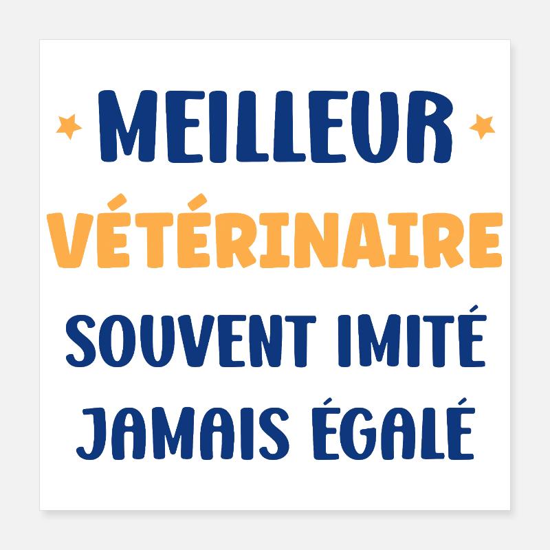 Bester Tierarzt aller Zeiten Poster 40x40 cm