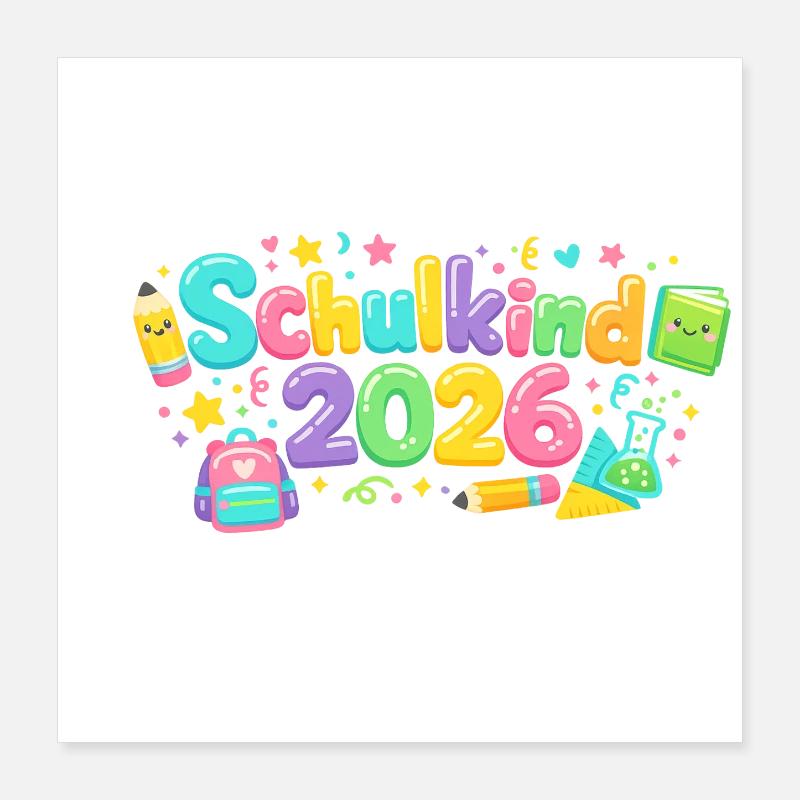 Don d’inscription scolaire 2026 Poster 40 x 40 cm