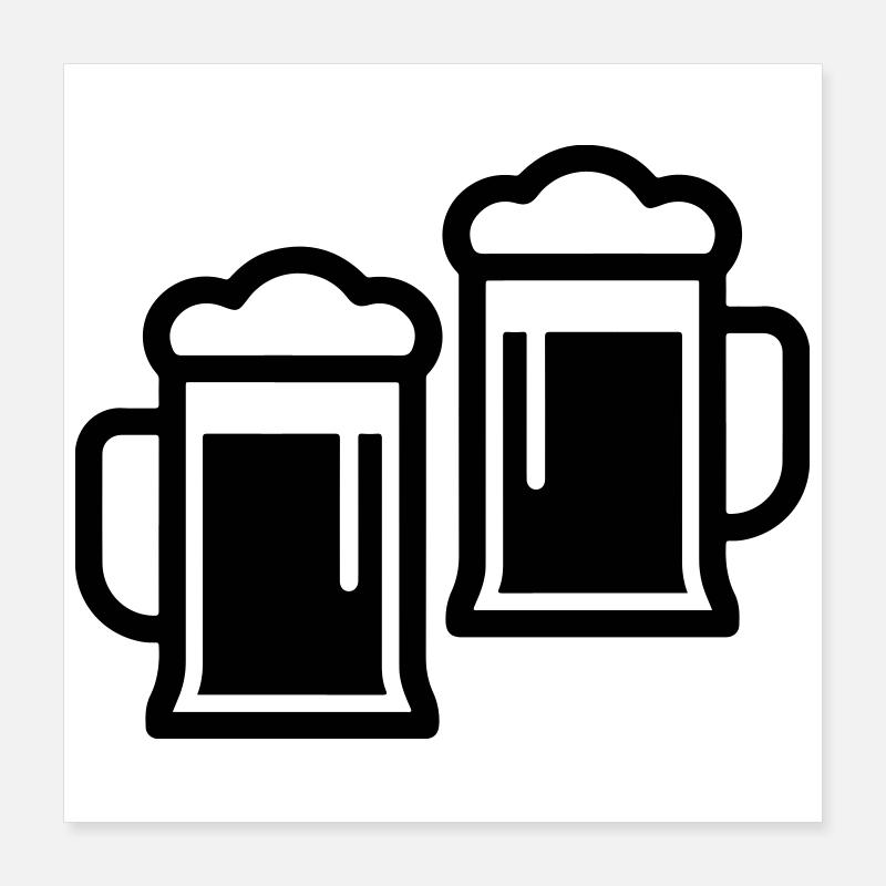 Bier Bierkrug Poster 40x40 cm