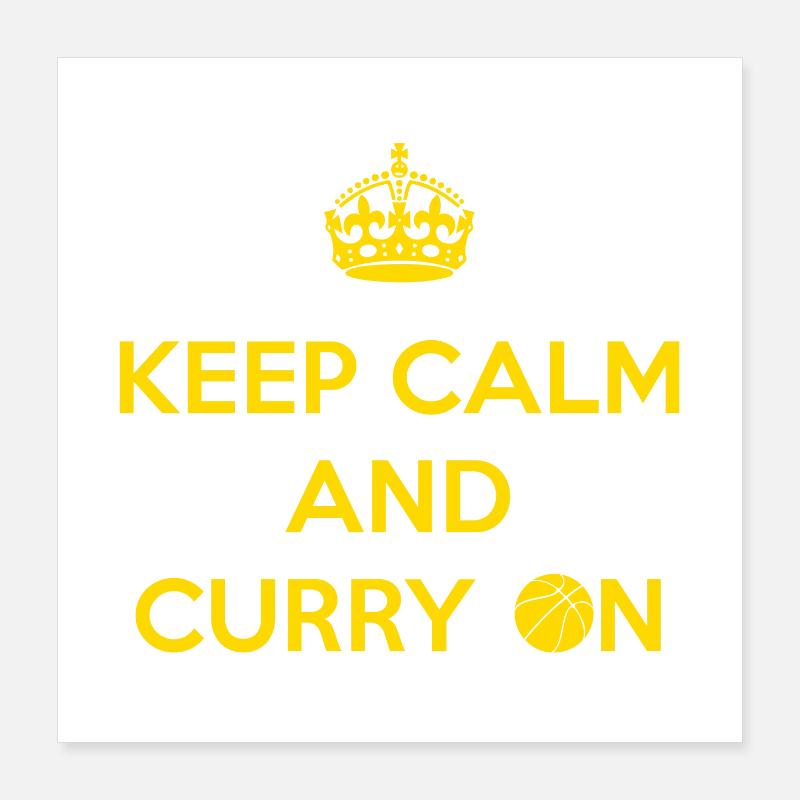 Keep Calm and Curry On Poster 16" x 16" (40x40 cm)