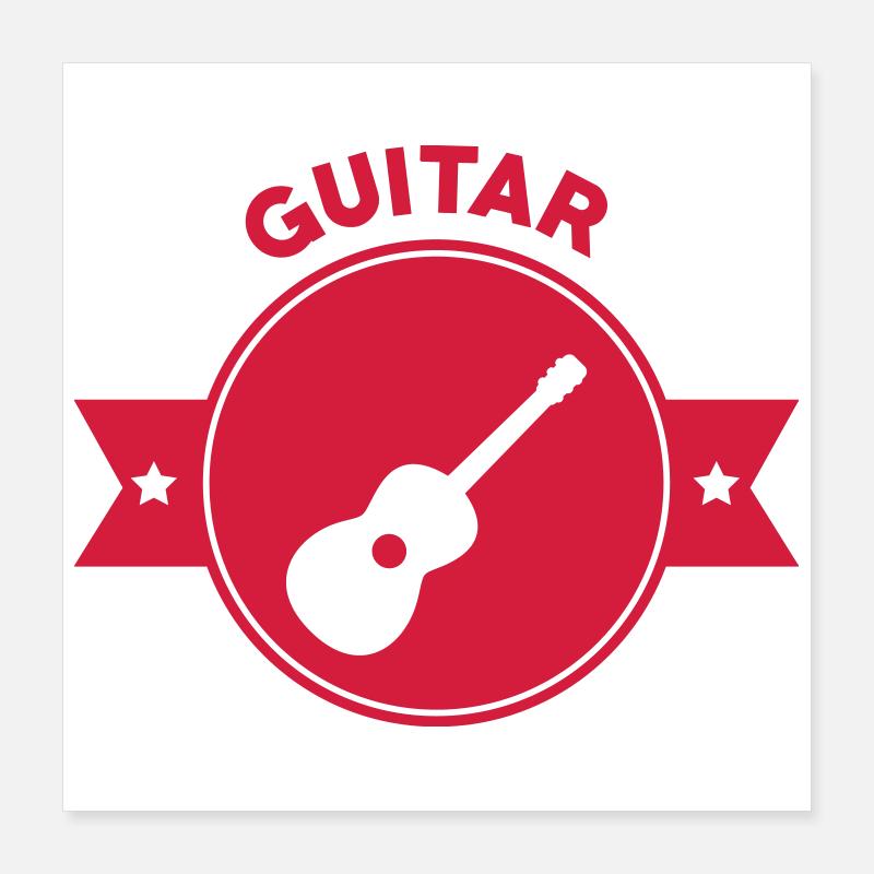 Guitar Poster 40 x 40 cm