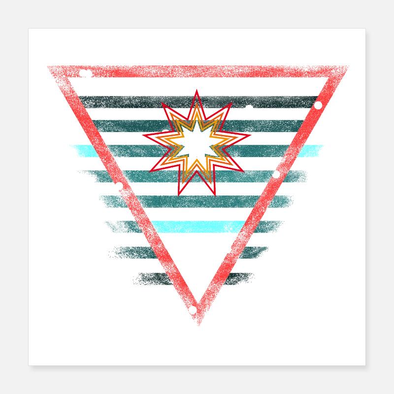 Superheld Emblem - Scifi Poster 40x40 cm