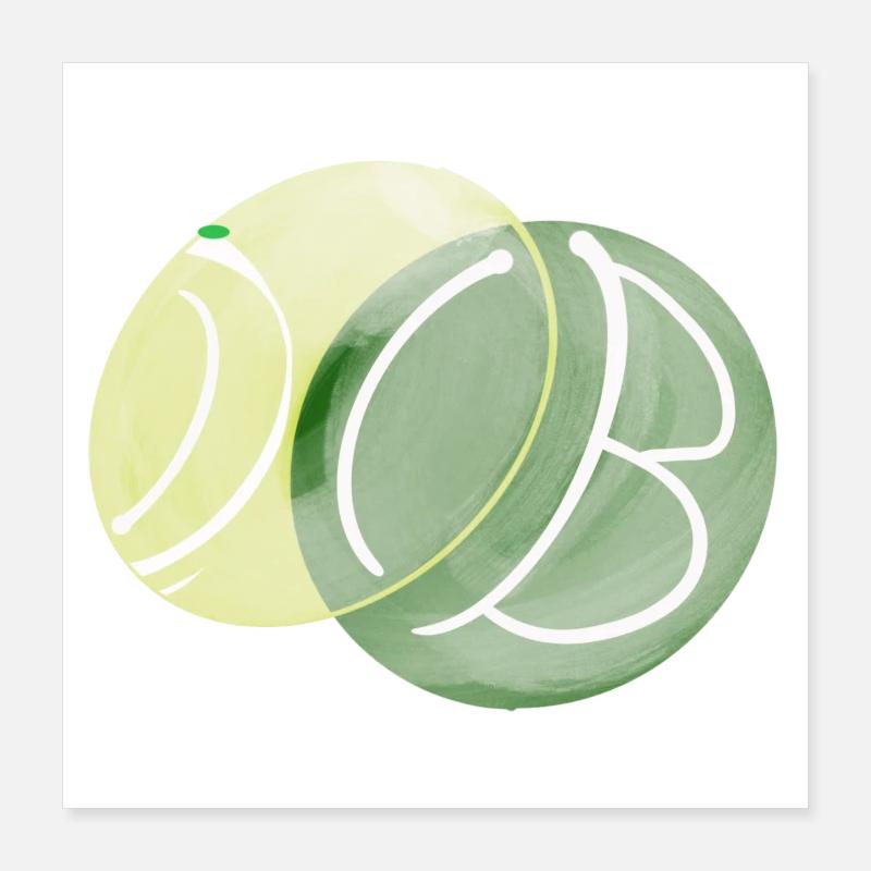 Le point vert Poster 40 x 40 cm