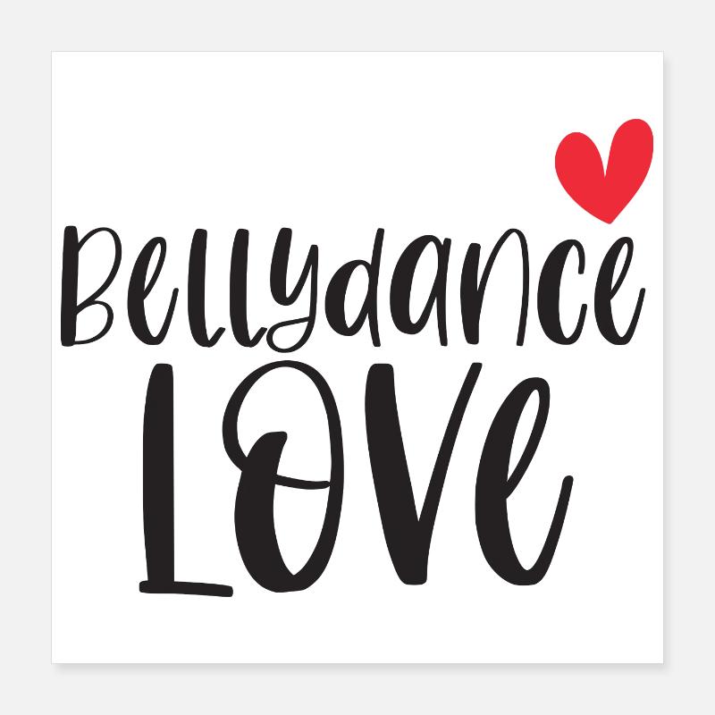Danse du ventre Danseur du ventre Cadeau d’amour Poster 40 x 40 cm