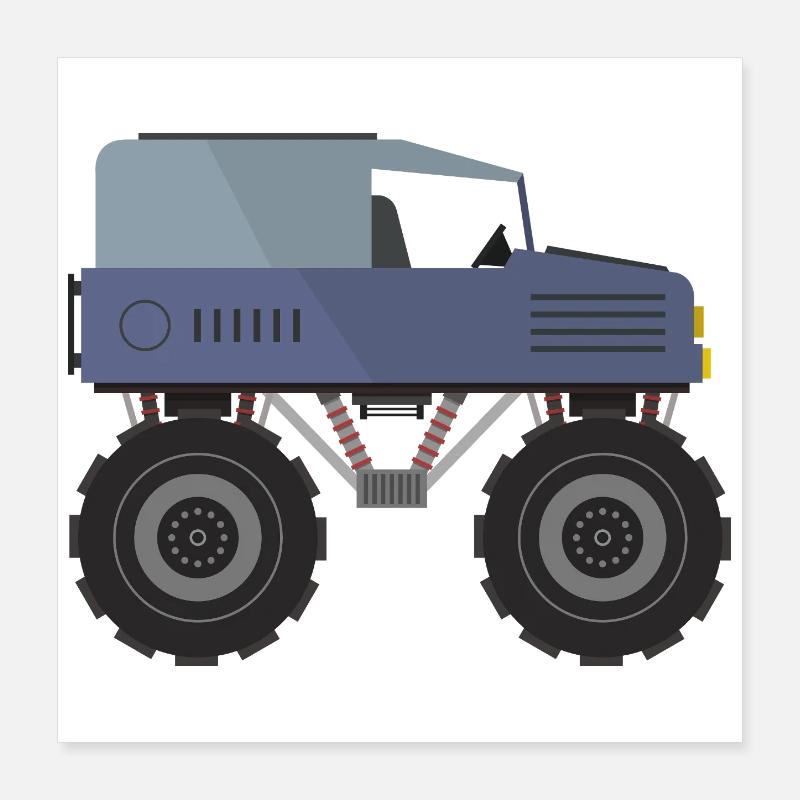 Camion monstre Poster 40 x 40 cm