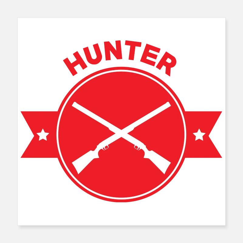 Jagd – Jäger Poster 40x40 cm