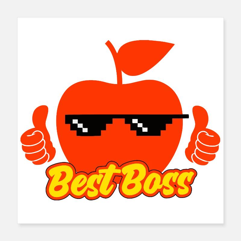 Apple choisit le meilleur manager de Bos Poster 40 x 40 cm
