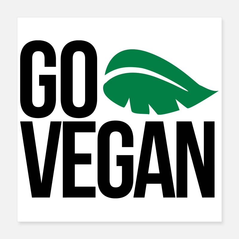 vegan Poster 16" x 16" (40x40 cm)