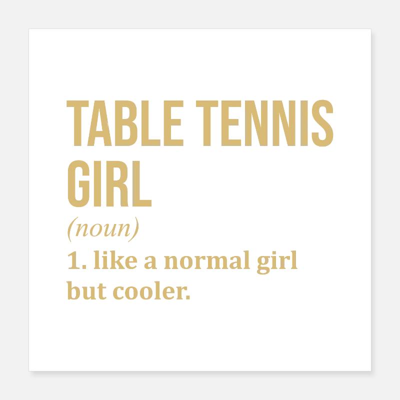 Ping-pong Poster 40 x 40 cm