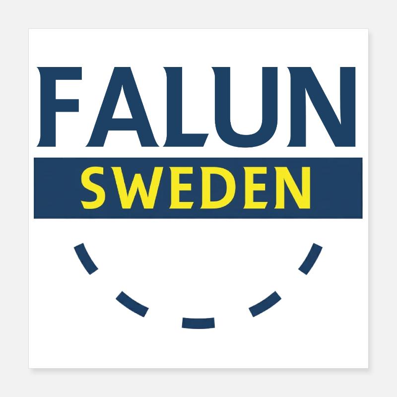 Falun Sweden Logo Patch Poster 16" x 16" (40x40 cm)