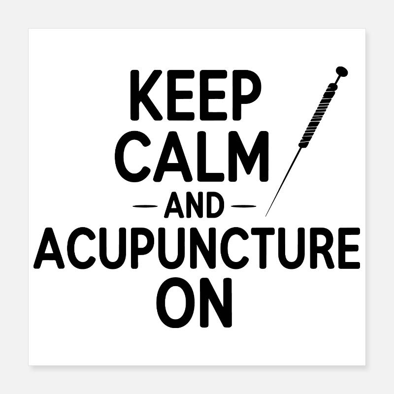 Licensed TCM Practitioner Expert Stress Relief Poster 16" x 16" (40x40 cm)