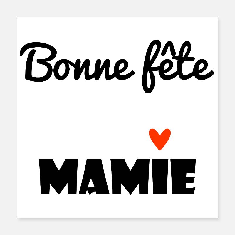 OMA. MAMA. GROSSMUTTER. MUTTERTAG. GESCHENK Poster 40x40 cm