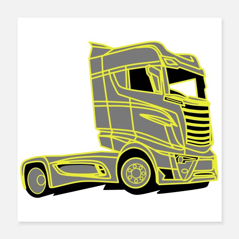 Camion V8 Super R1000 Vabis Poster 40 x 40 cm