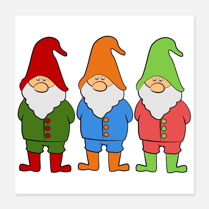 dwarf Poster 16" x 16" (40x40 cm)