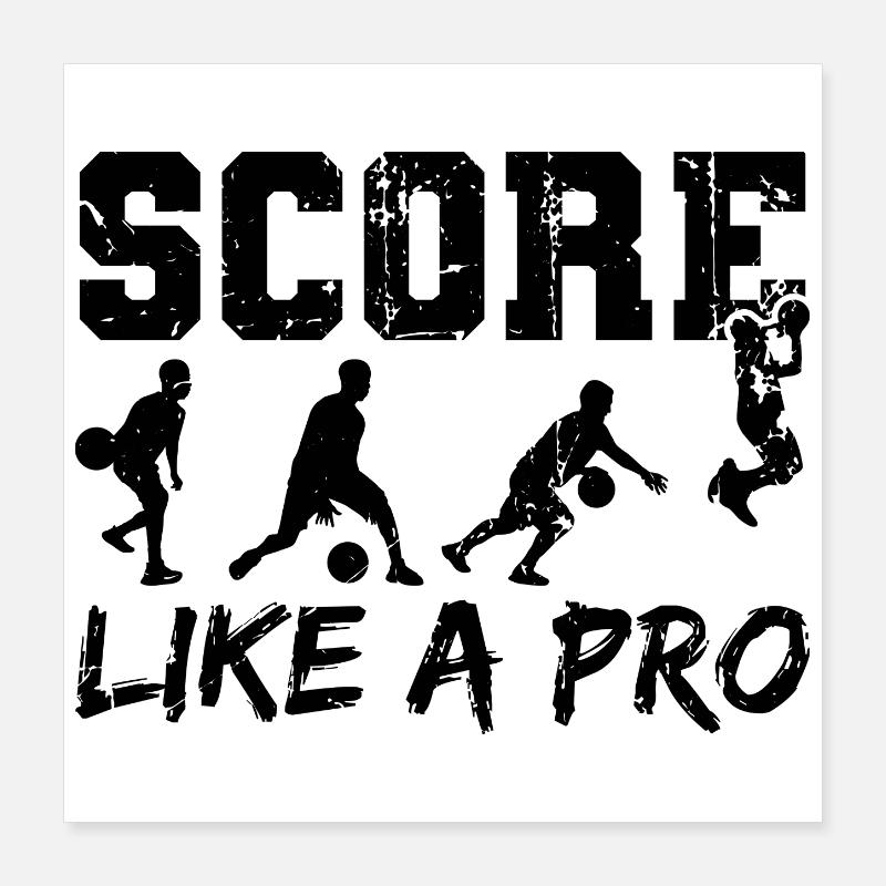 Basketballspieler Poster 40x40 cm