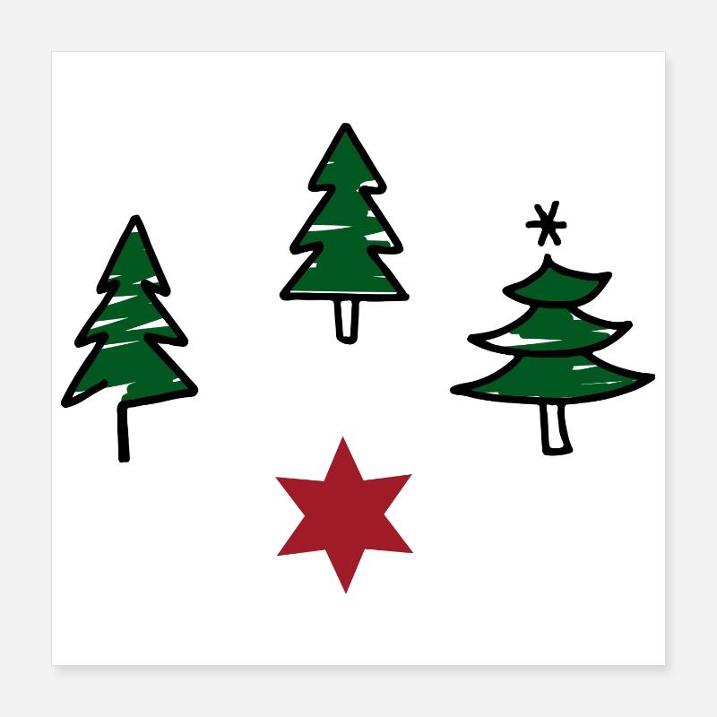 Design pour Noël Poster 40 x 40 cm