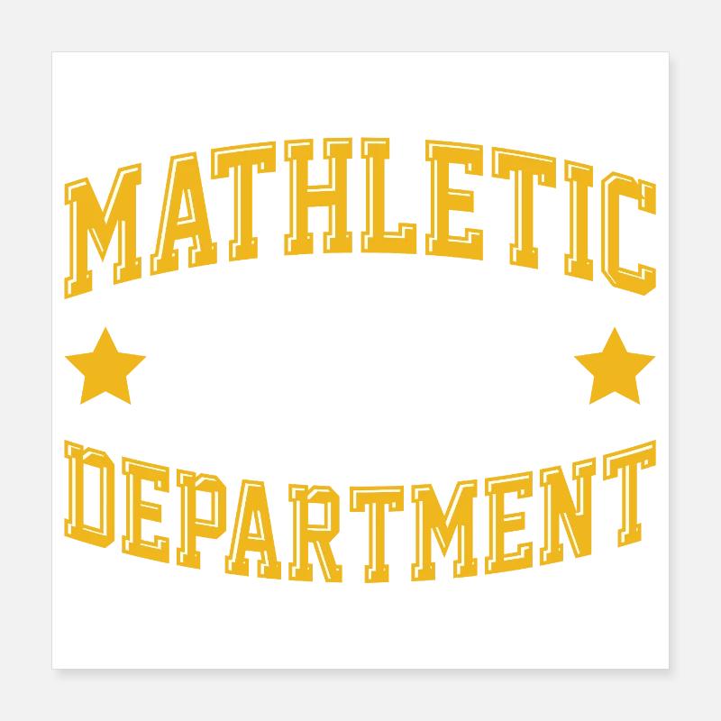 Mathletic Abteilung Poster 40x40 cm