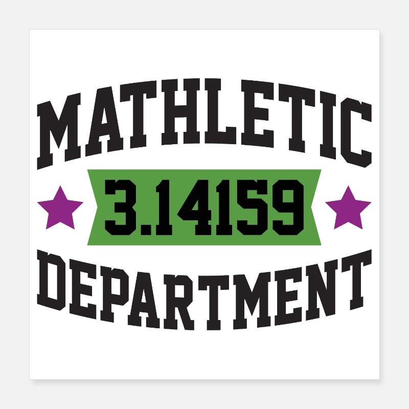 Mathletic Abteilung Poster 40x40 cm