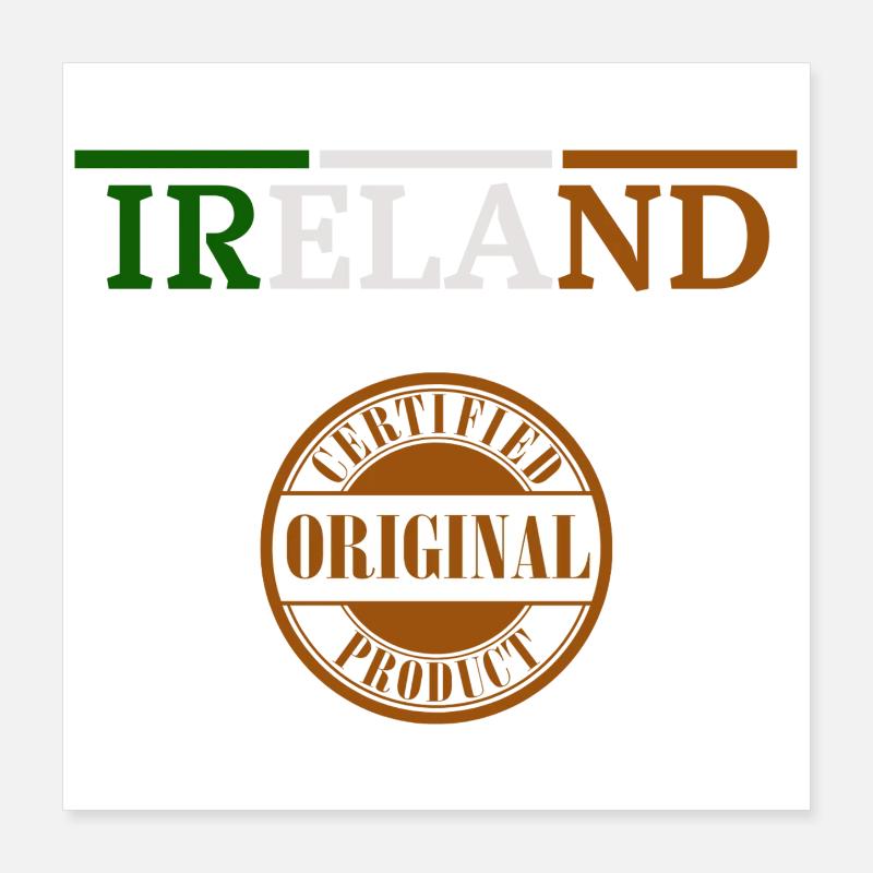 Drapeau de l’Irlande, Irish Pride Poster 40 x 40 cm