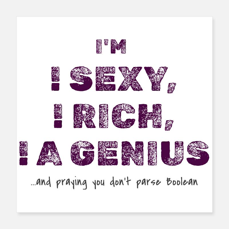 Boolean Logic Joke – T-shirt d’humour de programmeur Poster 40 x 40 cm