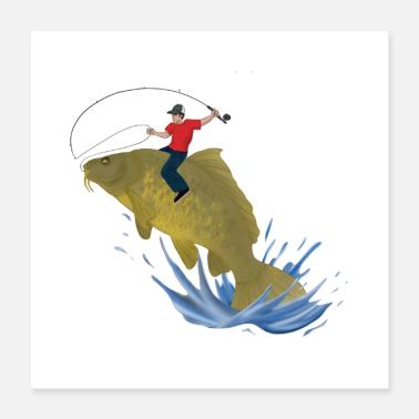 carpa Poster 40x40 cm