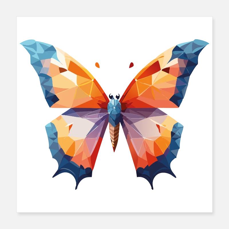 Papillon Poster 40 x 40 cm