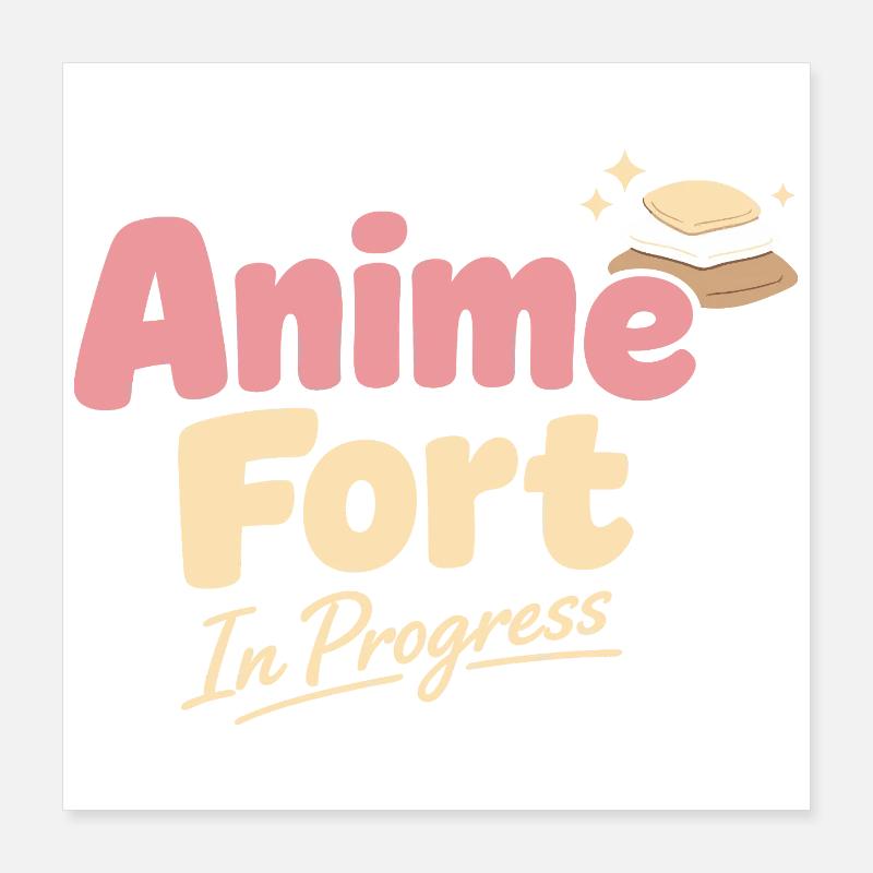 Anime-hausmensch Cuddly Weeb Poster 16" x 16" (40x40 cm)