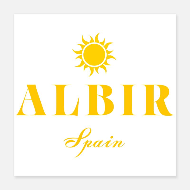 Albir Spanien Suncrest Poster 40x40 cm