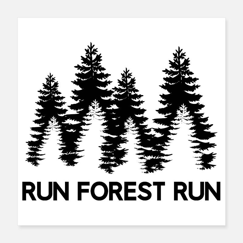 Cours Forest cours Poster 40 x 40 cm