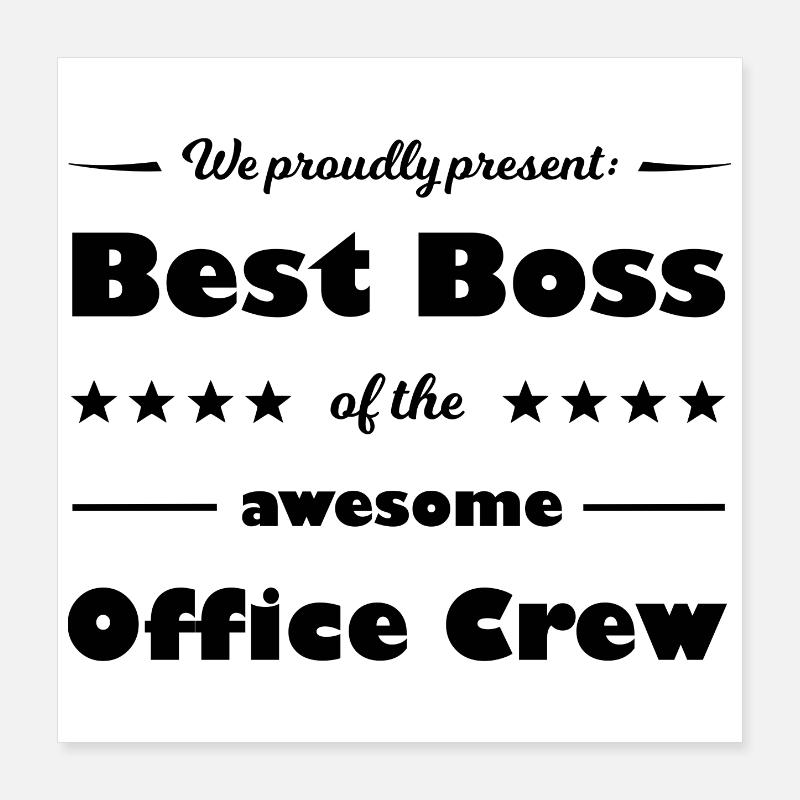 Le meilleur bureau Poster 40 x 40 cm