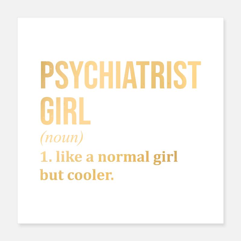 Psychiatrie Poster 40x40 cm