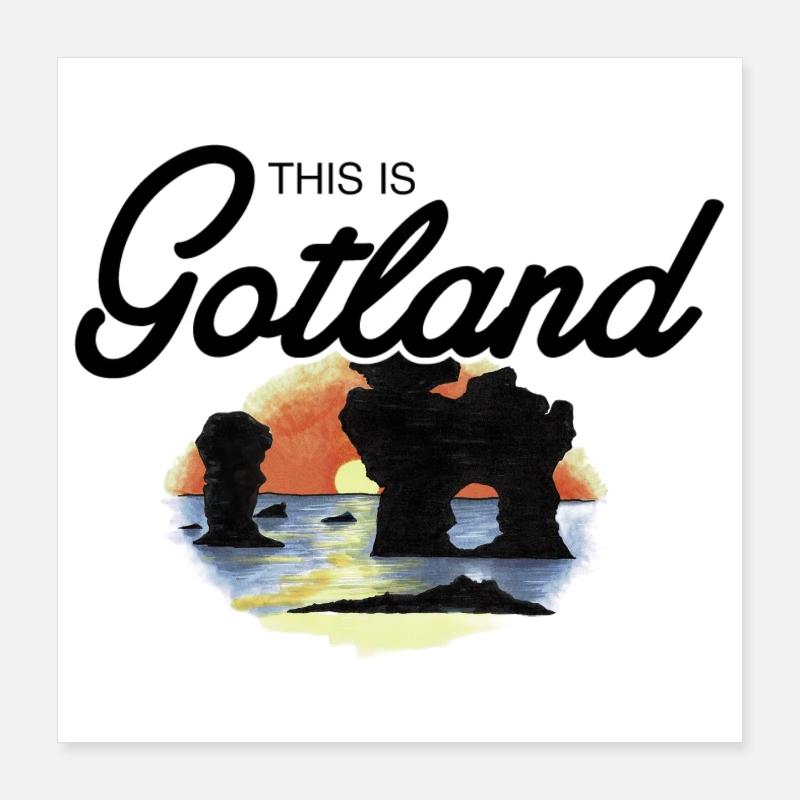 C’est Gotland - Rauk Poster 40 x 40 cm