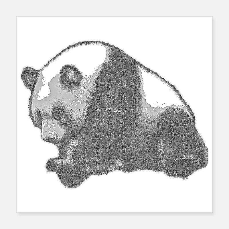 Panda big Poster 16" x 16" (40x40 cm)