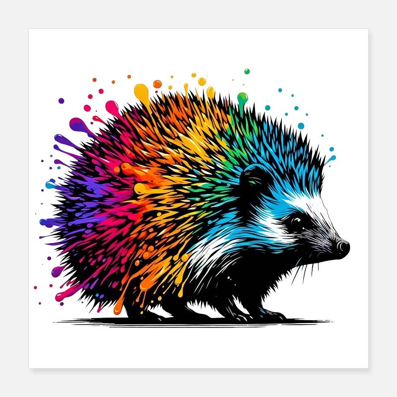 Igel Poster 40x40 cm