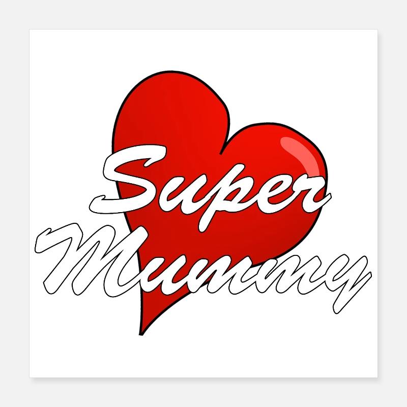 SUPER MAMAN Poster 40 x 40 cm