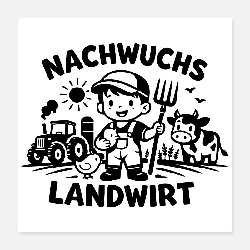 Young farmer Poster 16" x 16" (40x40 cm)