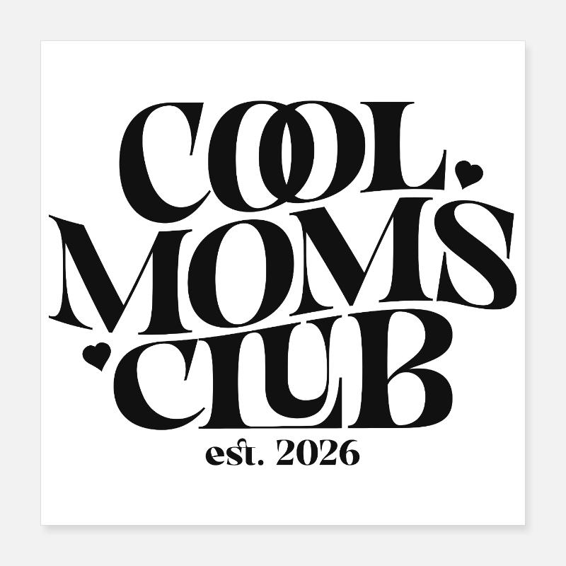 Mama Geschenk - Coole Mama Outfit Geschenkidee Poster 40x40 cm