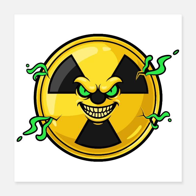 Grimace radioactive Poster 40 x 40 cm