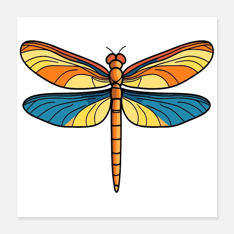 Sun Wing Kite Fly Poster 16" x 16" (40x40 cm)