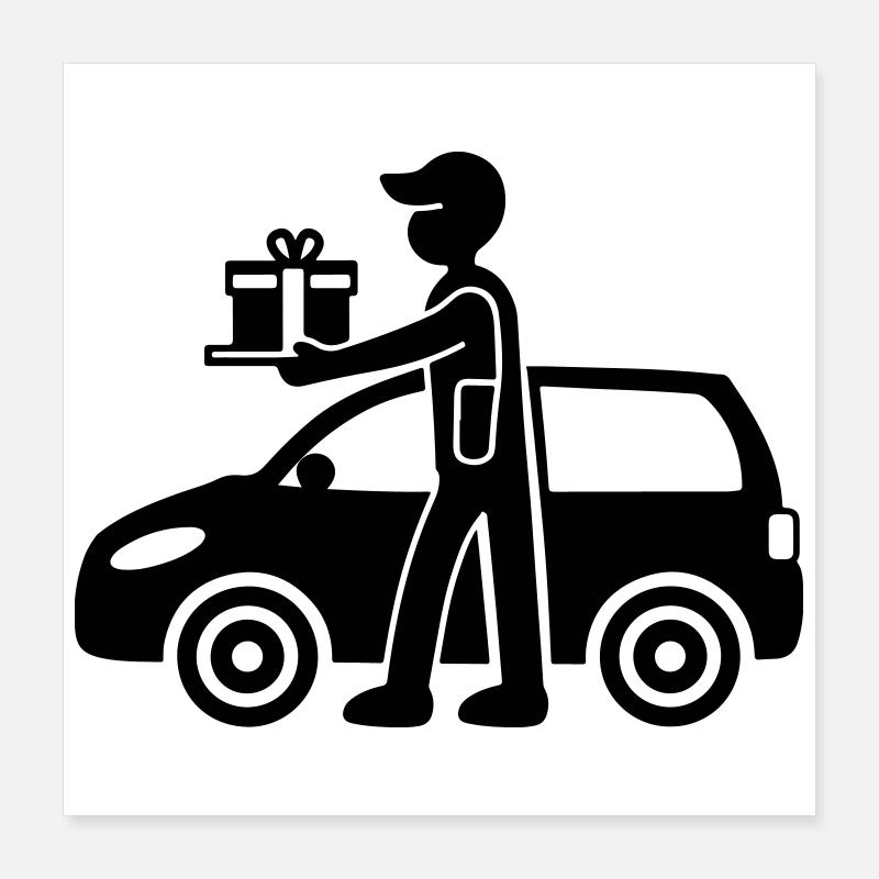 Livraison du service de colis Poster 40 x 40 cm